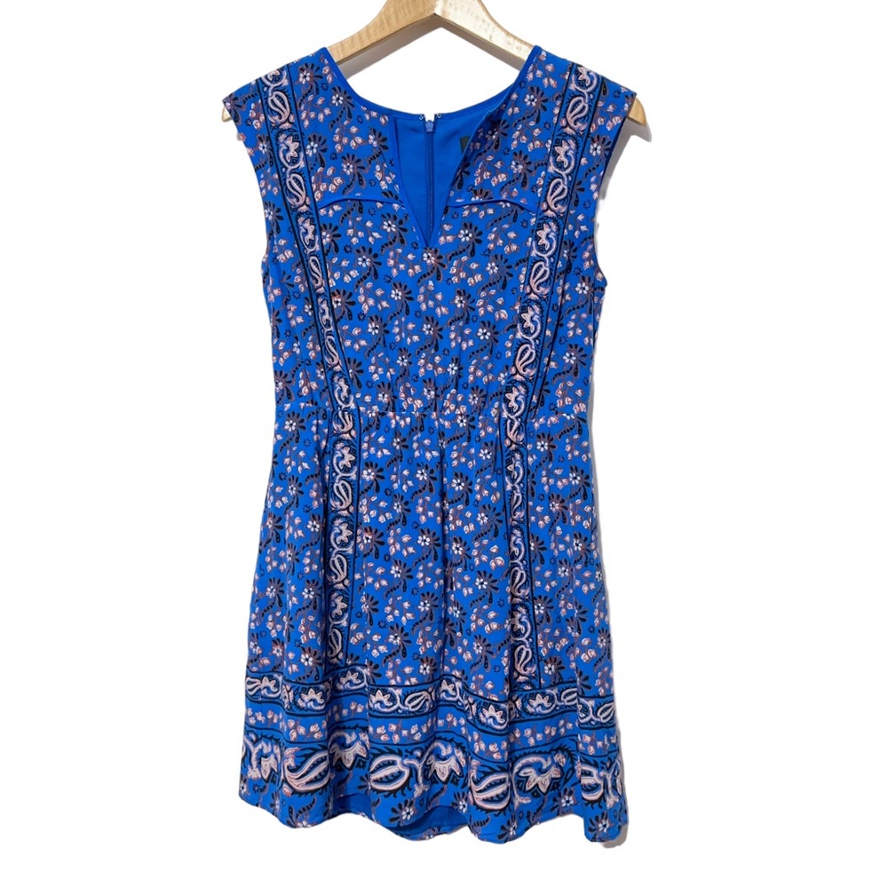 J Crew Silk Dress Womens 6P Petites Floral Fall Casual